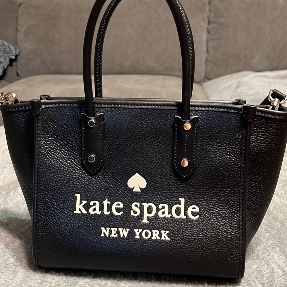 Kate Spade Small Ella Tote, Pebbled Black Leather. Excellent condition!
